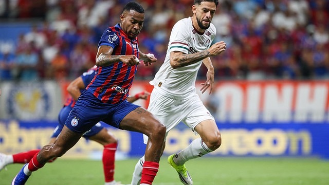 Em jogo animado na Fonte Nova, Bahia e Fluminense empatam pelo Brasileirão
